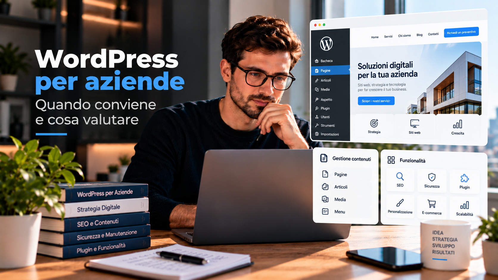 WordPress per aziende: gestione dei contenuti e sito web professionale